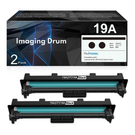 19A CF219A Drum Unit Black Drum 2 Pack, Imaging Drum Unit 19A, 19A Print Cartridge Black Compatible with Laser Pro MFP M130a M130nw M130fn M130fw Printer; Laser Pro M102a M102w Printer (Not Toner)