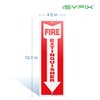 iSYFIX Fire Extinguisher Sign – 2 Pack 4x12 Inch –