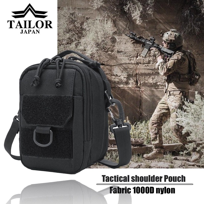 TAILOR JAPAN Shoulder Pouch, Military Pouch, Tactical Pouch, Survival Game