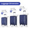 Merax 3 Piece Luggage Set, Expandable Carry On Luggage with