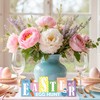 Happy Easter & Hello Spring Wood Decorations Sign -13" Rabbits
