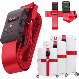 Correas de Equipaje TSA Aprobados Maleta Cinturón 4m Ajustables