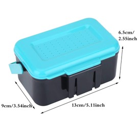 fasient1 Fishing Live Bait Box, ABS Plastic Worm Storage Container, Fishing Bait Holder Box, Worm Earthworm Bait Storage Case, Fishing Accessories for Fishing Lovers