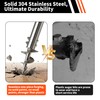 Fologtoo Dock Auger Kit with T-Handle,304 Stainless Steel Sand Auger