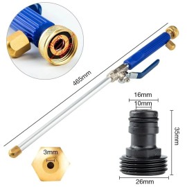 Frankuoni 3Pack High Pressure Power Washer Water Spray Gun Nozzle Wand Attachment Hose
