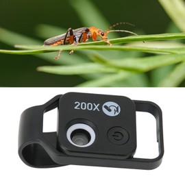 200X Pocket Phone Microscope, Professional Smartphone Macro Photography Lens, Optical Lens for Phone Camera with 200X HD Magnification for Outdoor Shooting, 6000~6500(without CPL)
