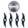 Ttottos Rechargeable Weed Wacker Blade Kit – Metal Cutting Blades