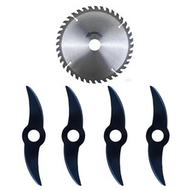 Ttottos Rechargeable Weed Wacker Blade Kit – Metal Cutting Blades & Saw Replacement Accessories for Garden, Yard & Lawn