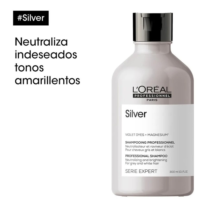 Shampoo Cuidado Canas Loral Professionnel Silver 300ml