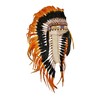 Native American Inspired Headdress - Handcrafted with Genuine Feathers and