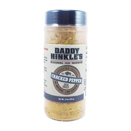Daddy Hinkle's 11-oz Seasoning|Rub|Marinade-Cracked Pepper