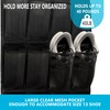 WANLD Space Saving Mesh 24 Pocket Shoe Organizer - Resistant,