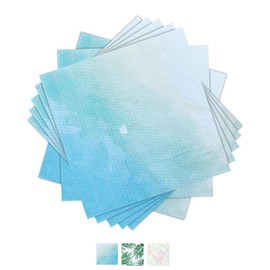 SOLAS Light Blue Paper Napkins | 20 Pack Blue Pastel Paper Napkins | 2 Ply Square Beautifully Designed Blue and White Paper Napkins | Fun & Colorful Teal Paper Napkins