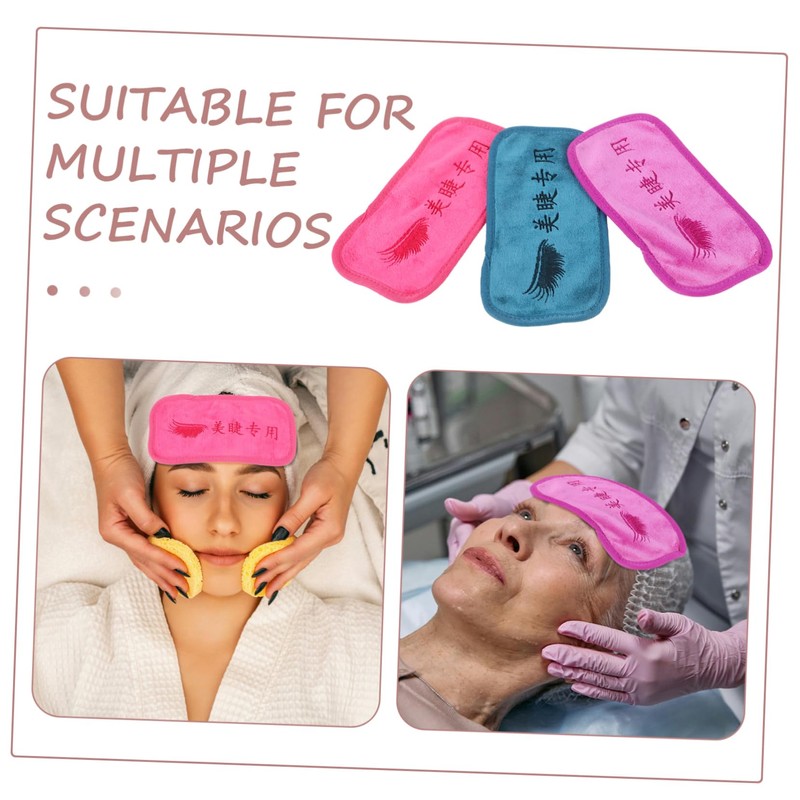 Healeved 3pcs Forehead Pads for Eyelash Extensions Soft and Comfortable