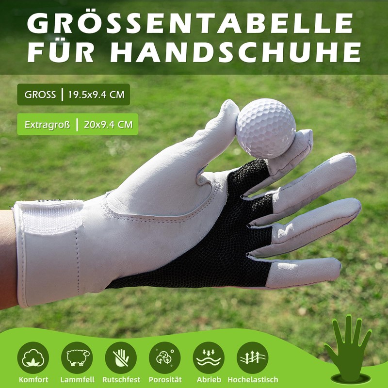HPLSZCN Men's Golf Gloves, Removable Correction Golf Gloves, Men's Left