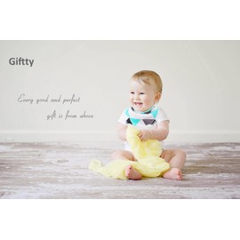 Baberos de dentición para bebé Bandana Drool con silicona sin BPA para niños y niñas, bebés y niños por Giftty (5 unidades), Multioloured, One Size fit from 3-48 months