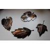 Metal Wall Art Leafs (4) Small Copper/Bronze Plated
