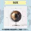 PLEGOOD Classic Antique Black Gold Globe Retro Display Home Decor
