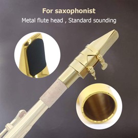 SIUKE 7C Tenor Saxophone Mouthpiece Musical Instrument Accessories Brass Material with Reed Cap Buckle Patch,Alto Sax Mouthpiece,Mouthpiece