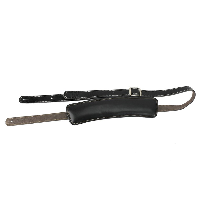 Walker & Williams C-19 Black Vintage Style Rockabilly Strap 100%