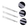 WOONEKY 3pcs Practical Stamp Nipper False Eyelash Tweezer Stainless Steel