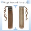 Elailite 58 cm Ponytail Hairpiece, Clip-In Ponytail, Long Hair Extensions,