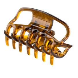 Pack of 2 Approx. 6 cm Long Hair Claw in Havana – Made in Germany – Welovebeads