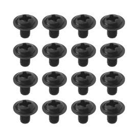 OTOTEC 100PCS PC Motherboard Screws M3x5mm Crosshead Machine Screws Metal Motherboard Case Mounting Screws Computer Components Black