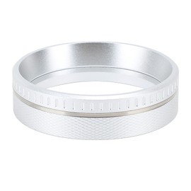 Moka Pot Dosing Funnel Aluminum Alloy Magnetic Even Distribution Prevents Splashing Moka Coffee Distributor Silver 58MM