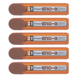 PILOT Set of 5 Cases with 12 Refills ENO HB 0.5 mm