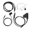Throat Mic Headset 7.1mm Plug with PTT Adapter Push to