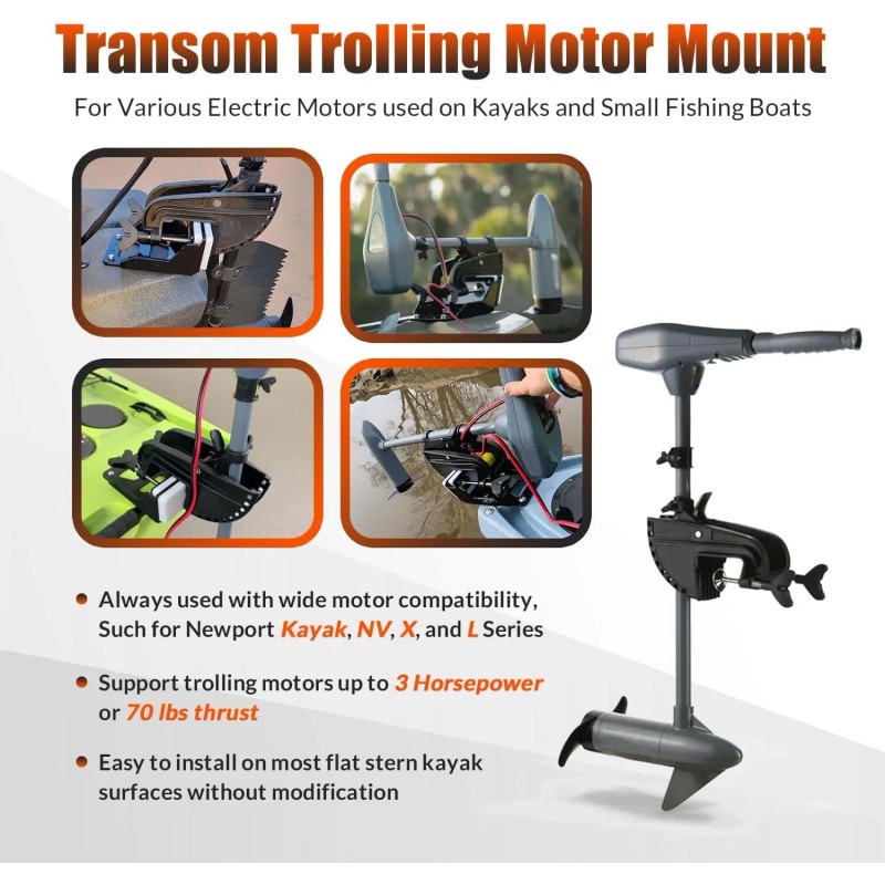 for Kayaks Transom Trolling Motor Mount Motor Bracket Kit for