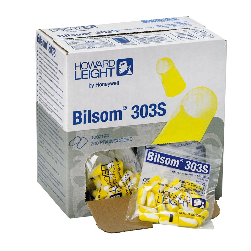 Bilsom 303 Gr. S, Box mit 200 Paar, Taschenpackung mit