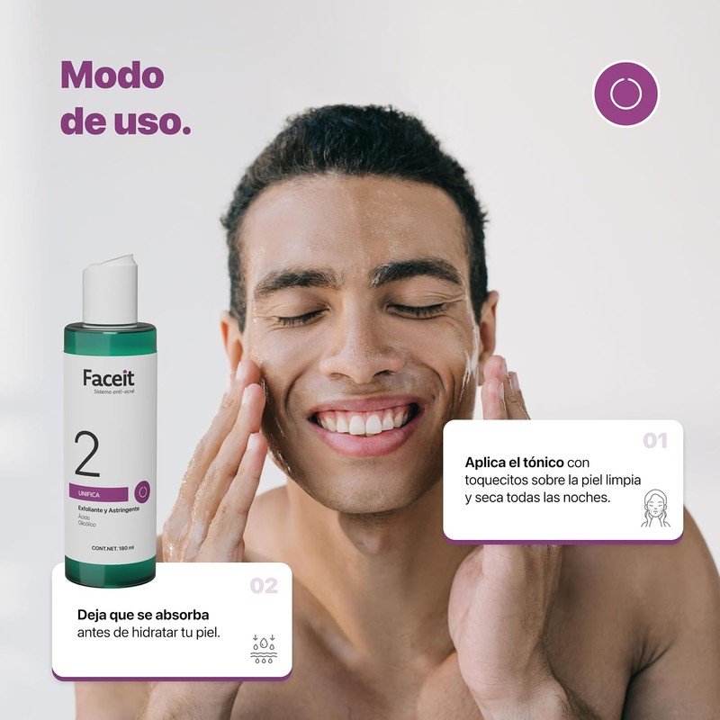 Faceit Tónico Facial Ácido Glicólico 180 ml
