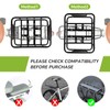 Bike Basket Rear Bicycle Basket with Cargo Net and Removable