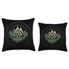 Valknut Symbol Wotan Knot Norse Mythology Viking Throw Pillow