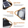 PTOUG LED Solar Post Light Outdoor, Aluminum Fence Post Cap