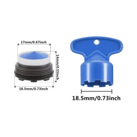 Qlxhbot 10Pcs Faucet Aerator M18.5, Aerator Replacement for Sink Faucet Flow Restrictor,