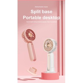 Mini Handheld Fan, Personal Portable Rechargeable Fan, Quiet Fan, Battery Operated Fan - White