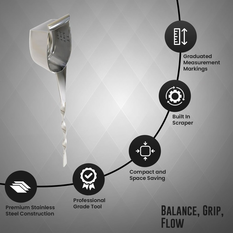 Rattleware Stainless Steel Spoon Twist - Espresso Spoon with Graduated