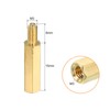 PATIKIL 15mm+6mm M3 Standoff Screws, 100 Pack Brass Hex PCB