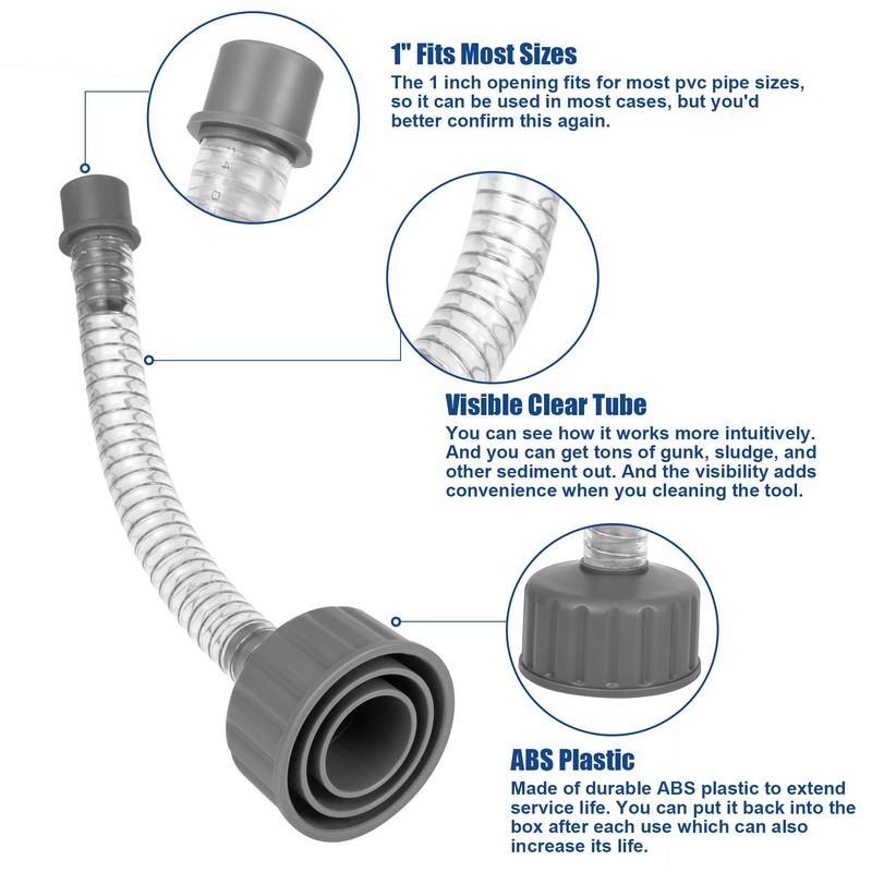 YullSorom Wet Vac Attachment A/C Drain Lines Cleaner Tool, AC