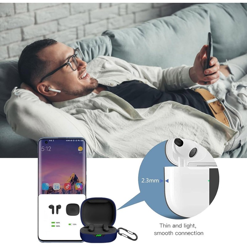 [2 Pack] easyBee Case Compatible with JBL Live Pro 2