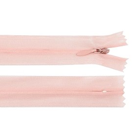 cyclingcolors 2x Cerniera invisibile N°3 60 cm – chiusura lampo in poliestere Dederon con cursore, estremità aperta, maglia scorrevole per cucito sartoria abbigliamento giacche cappotti – pesca chiaro
