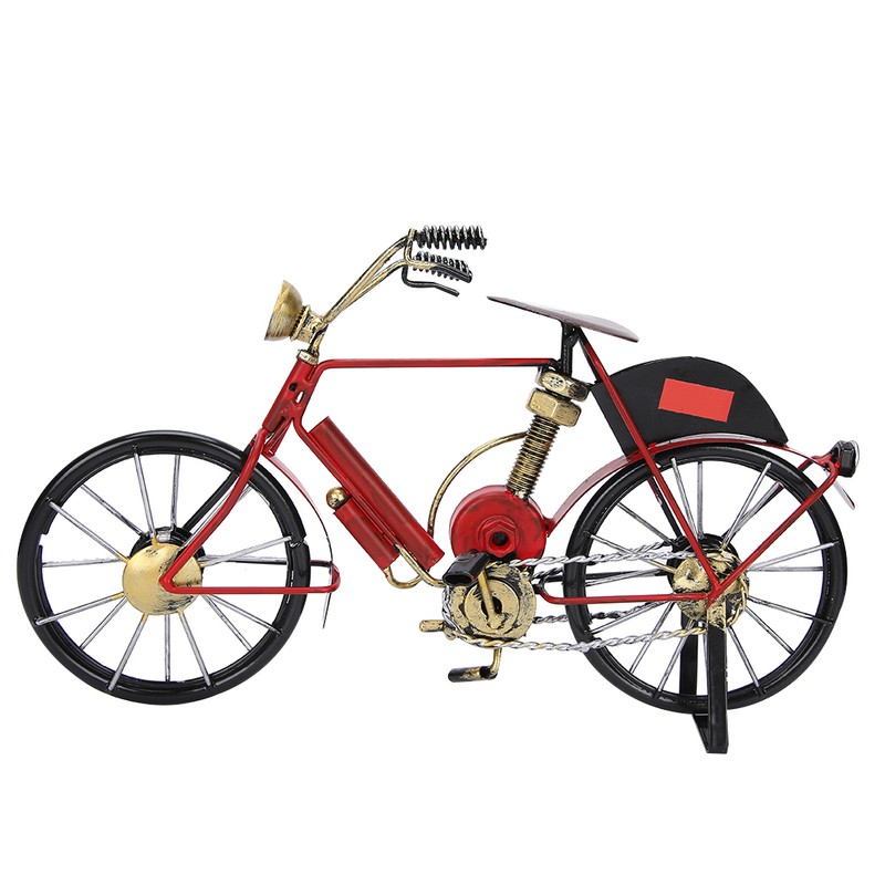 Red Mini Modern Bicycle Model Artwork Home Shop Decoration Ornament