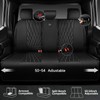 CAR PASS 5 Seats Piping Luxury Faux Leather Seat Covers