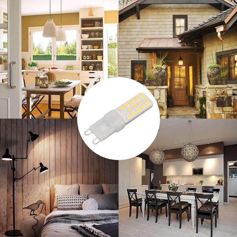 6PCS G9 LED Light Bulb Dimmable 5W 450LM 28 Beads