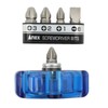 ANEX Starby Replacement Screwdriver, Wide Handle, Set of 5 Bits,