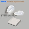 PTSLKHN Pushin Eyeglass Nose Pads, 5 Pairs of 15x8mm Soft