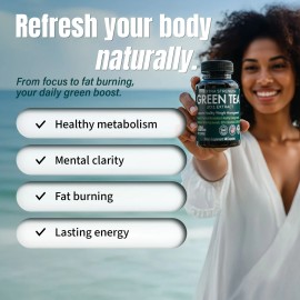 ADDOT WellLife Extra Strength Green Tea 20:1 Extract, 6000 mg Strength, 140 Vegan Capsules